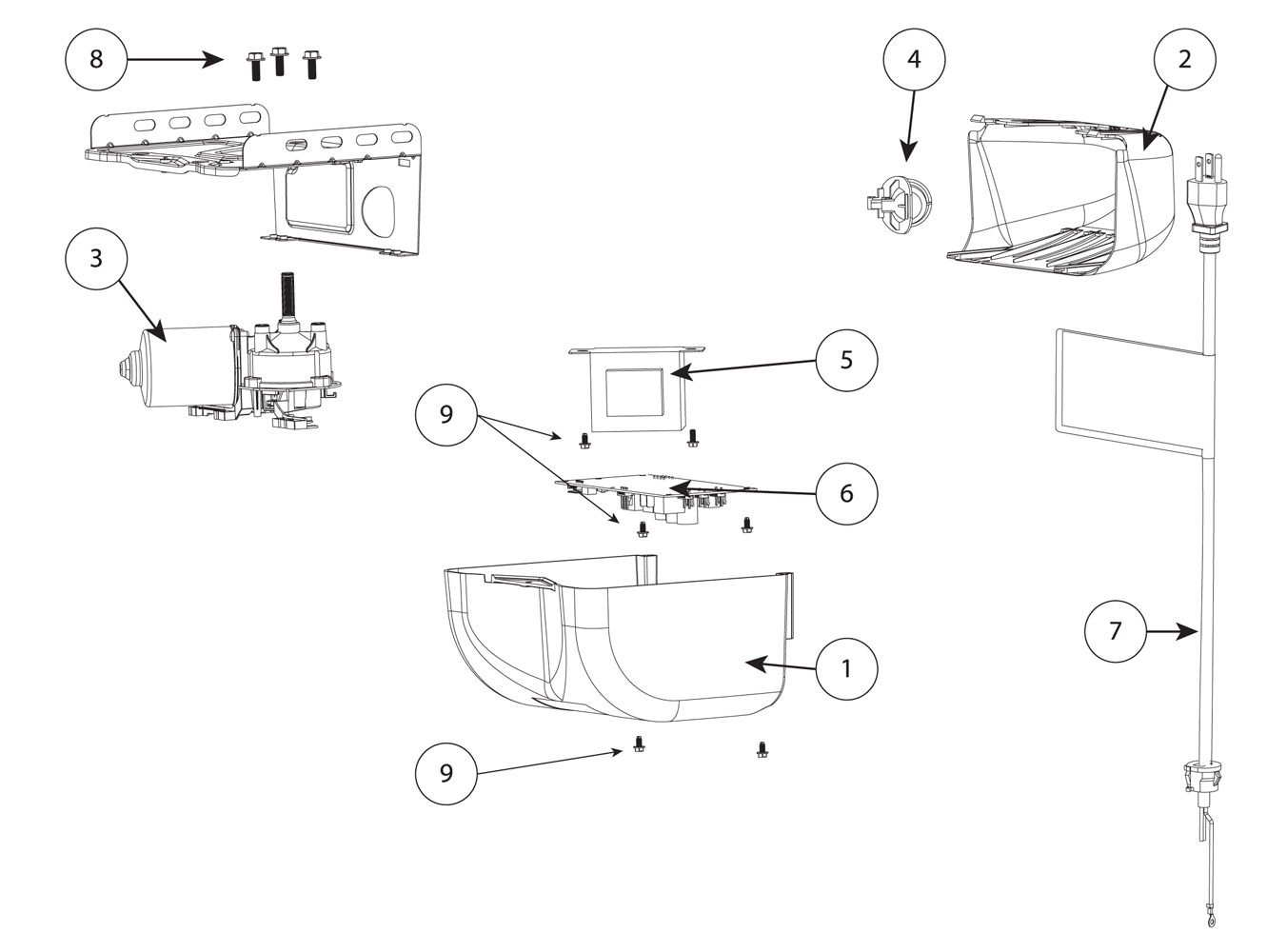 Image Map Standard Drive 650 & Legacy 850 Motor