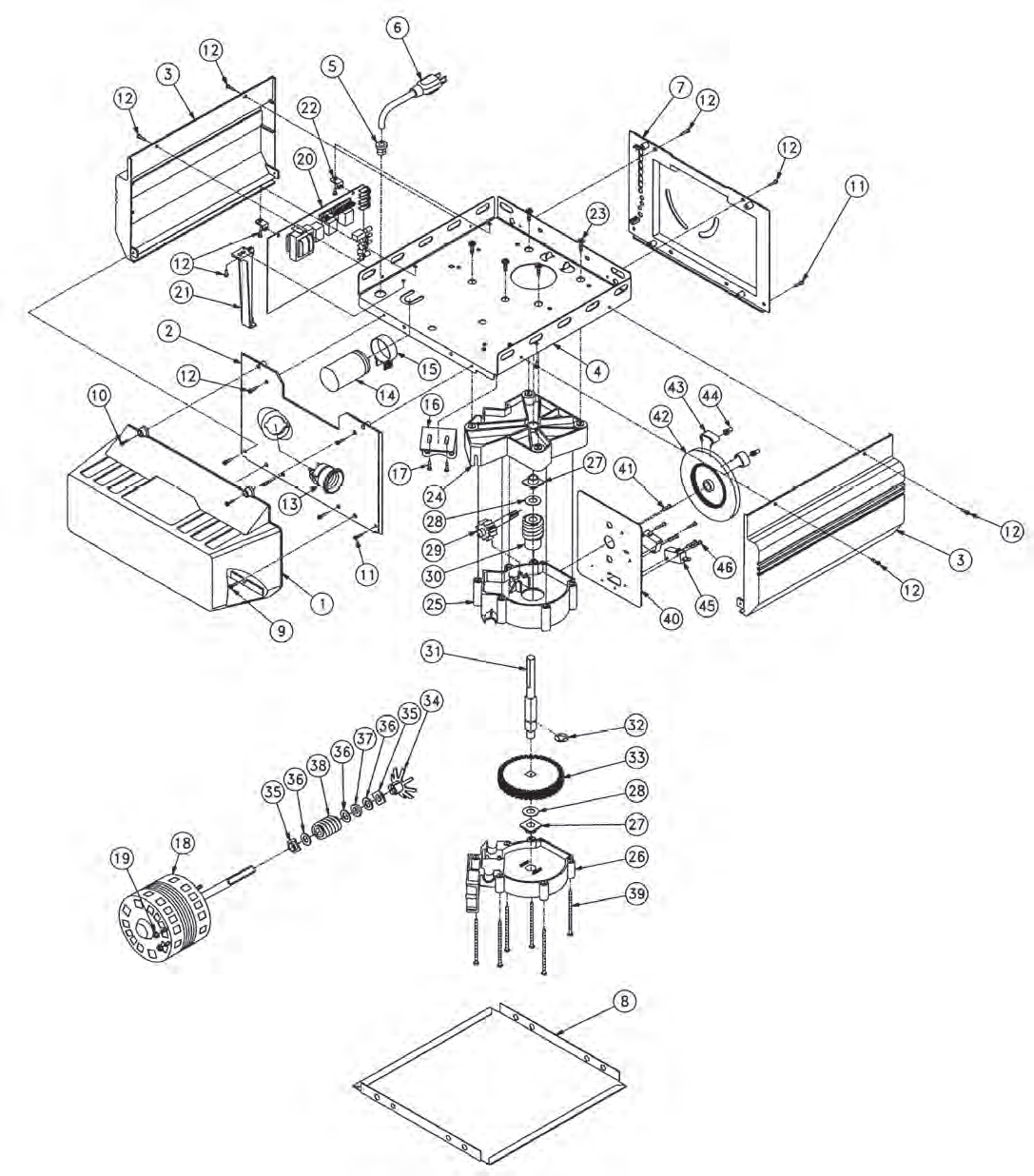 Overhead Door Legacy 696CD B Replacement Parts